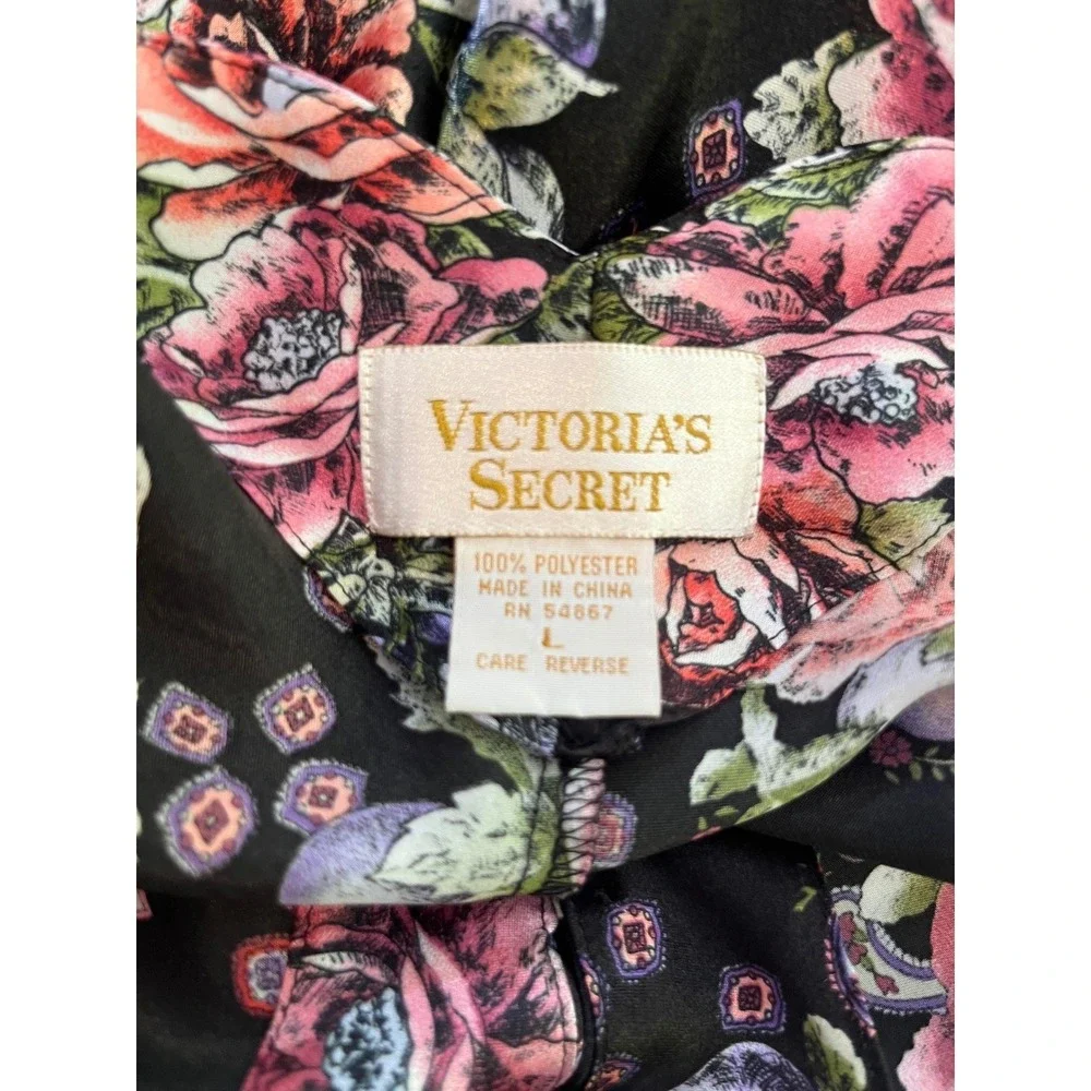 Victoria's Secret 80s button‎ slip dress L coquette grunge babydoll vintage wife